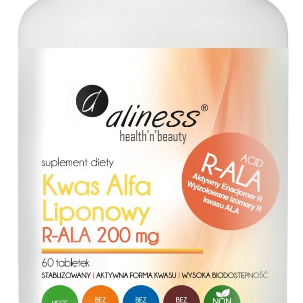 Kwas Alfa Liponowy R-ALA 200 mg x 60 tabletek vege