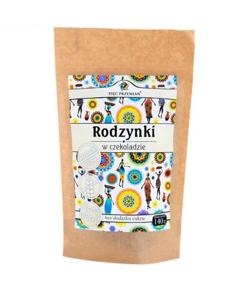 Rodzynki w czekoladzie bez białego cukru