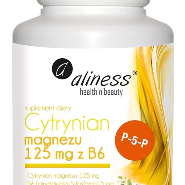 Cytrynian Magnezu 125 mg z B6 (P-5-P) x 100 VEGE kaps.
