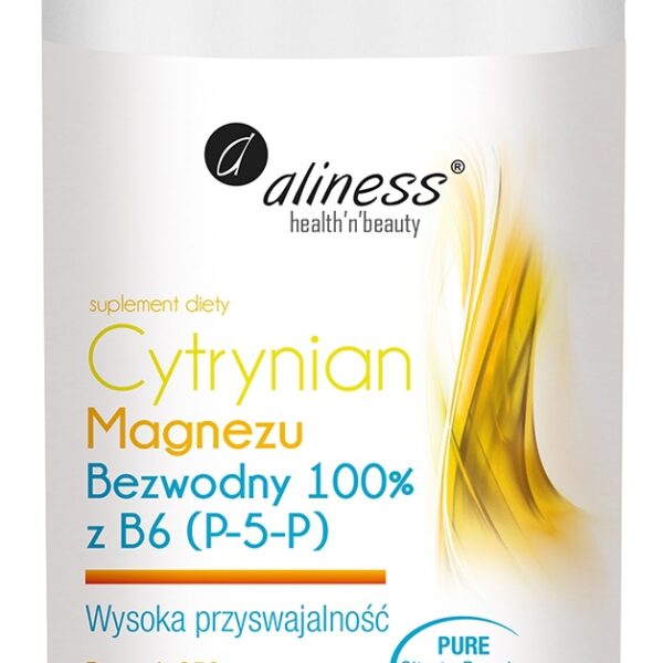 Cytrynian Magnezu BEZWODNY 100% z B6 (P-5-P) x 250 g proszek