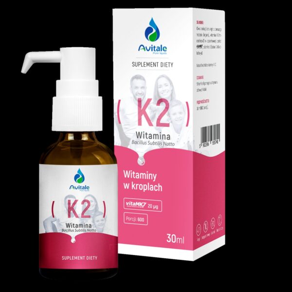 Witamina K2 (Vita MK7) 20uq Olive (NAJMOCNIEJSZA NA RYNKU) 30 ml