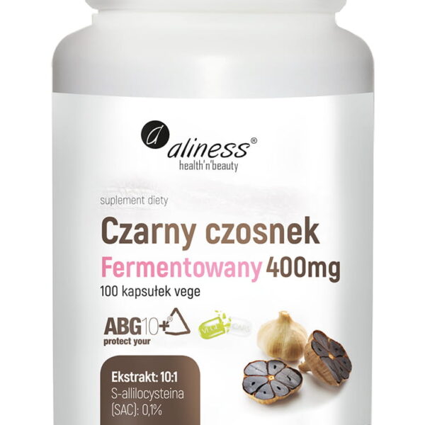 Czarny czosnek fermentowany ABG10+® 400 mg x 100 kaps VEGE