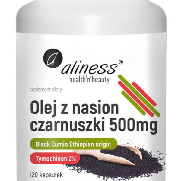 Olej z nasion czarnuszki 500mg 120k.