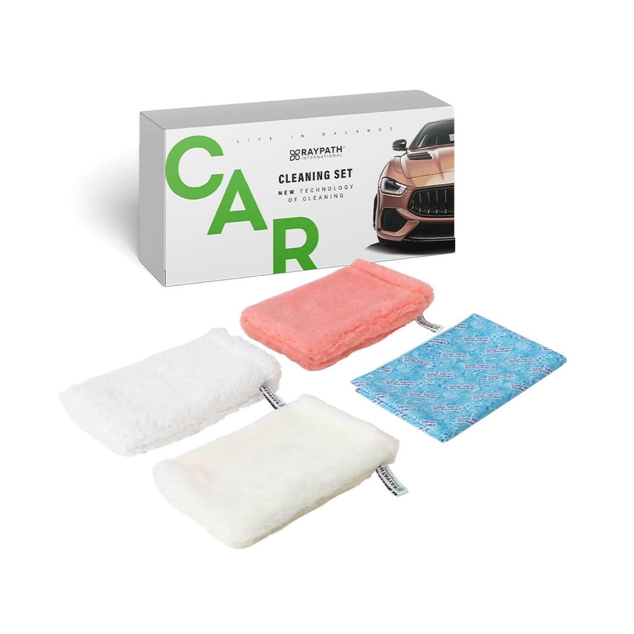 Raypath Car Set – zestaw do mycia samochodu bez chemii
